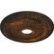 Ekena Millwork Bailey Ceiling Medallion (Fits Canopies up to 5 3/4"), Hand-Painted Rust, 18"OD x 3 3/4"ID x 1 1/2"P CM18BIRUS - alternate 2